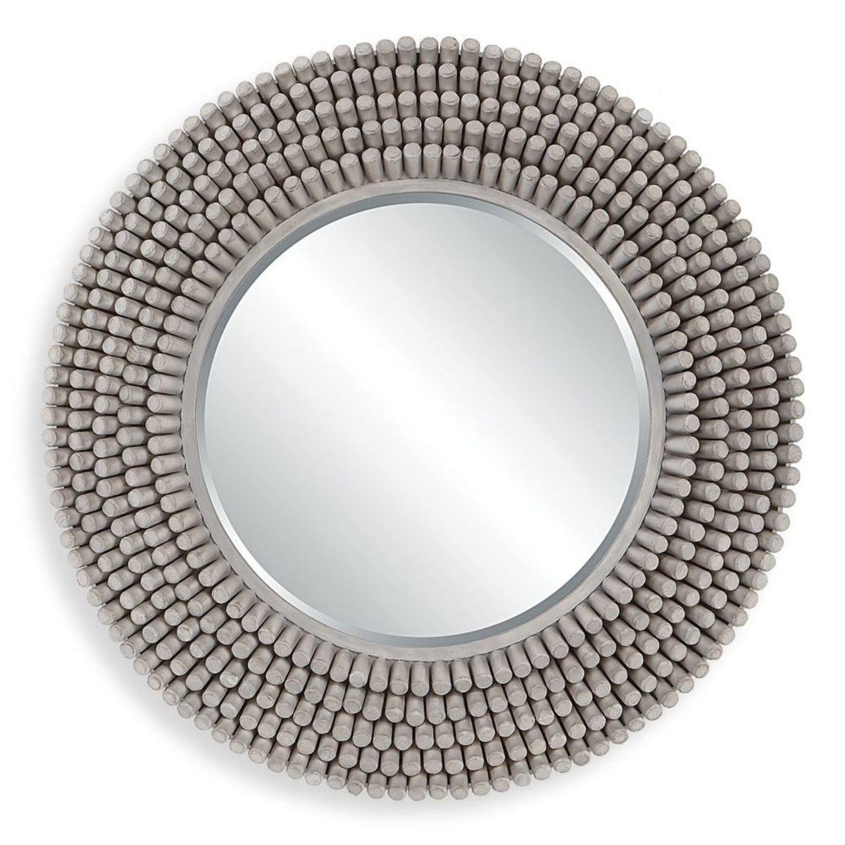 Portside Round Mirror Gray