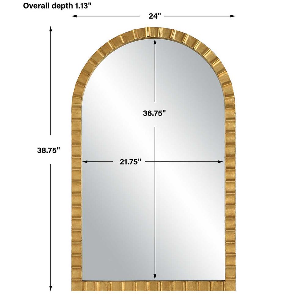 Dandridge Arch Mirror Gold