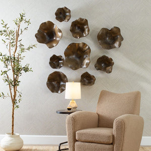 Teo Wood Wall Decor Mocha S/3