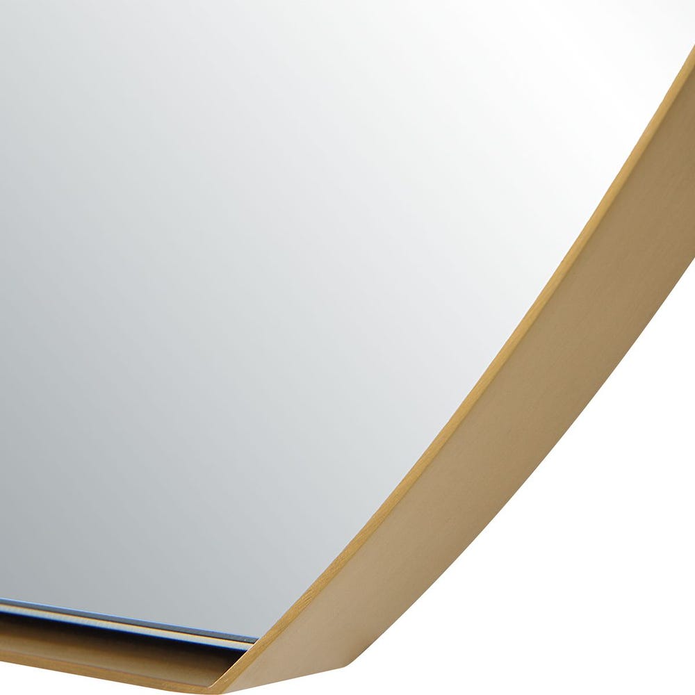 Cabell Oval Mirror Brass