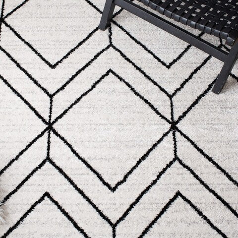 Renner Ivory &amp; Black Area Rug