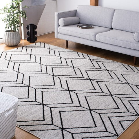 Renner Ivory &amp; Black Area Rug