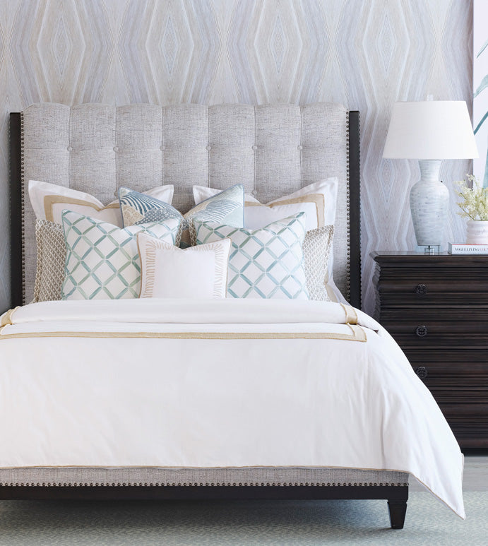 BRENTWOOD JUTE BORDER DUVET COVER AND COMFORTER