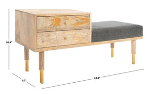 Hopkins 2-Drawer Bench