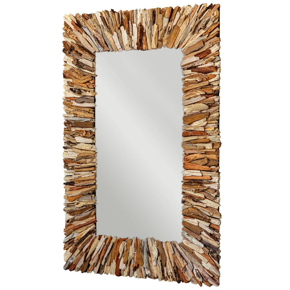 Teak Branch Mirror Natural