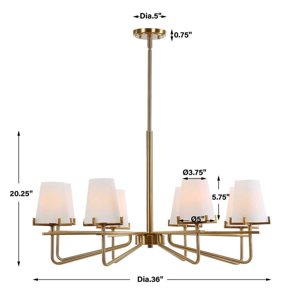 Lassen 8 Lt Chandelier