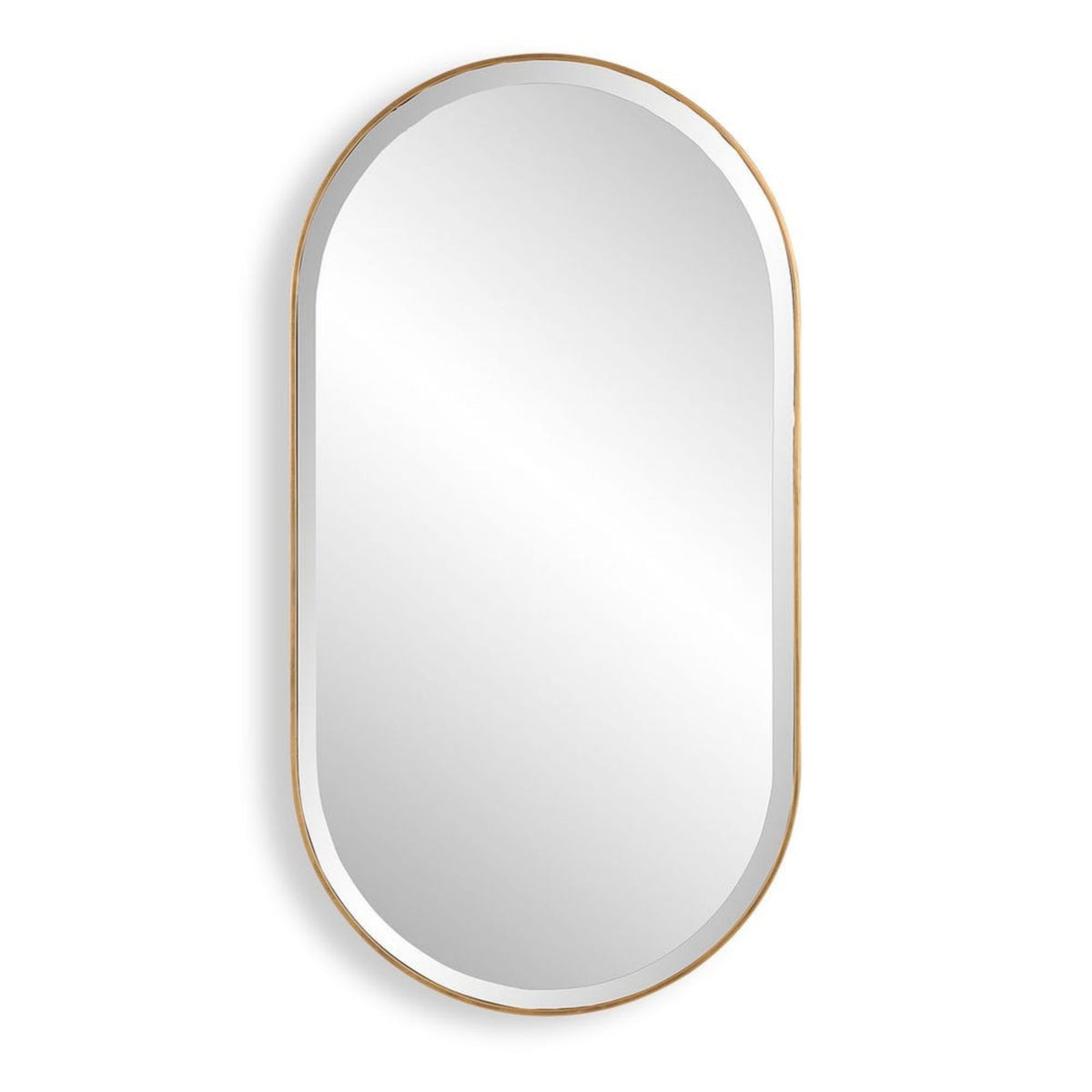 Lago Oval Mirror Gold