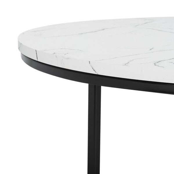 Tavia Round Marble Coffee Table