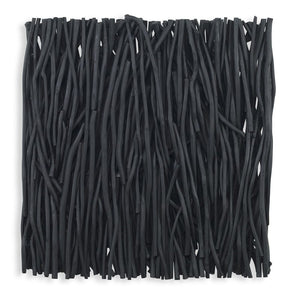 Gathered Teak Square Wood Wall Decor Bleached