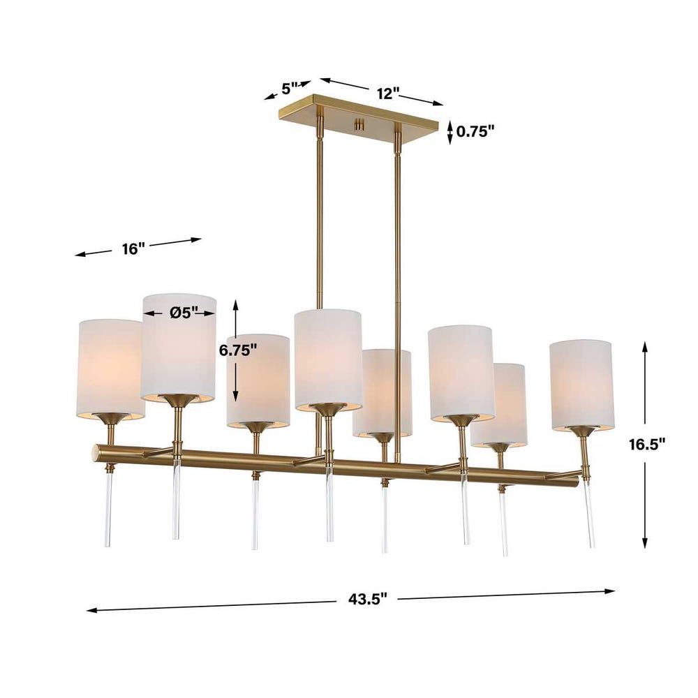 Awyr 8 Lt Chandelier