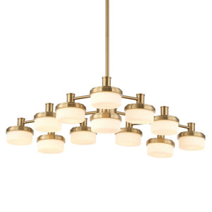 Wedge 12 Lt LED Chandelier