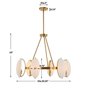 Oviform 6 Lt Chandelier