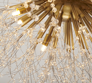 Lacey 32" Gold Chandelier
