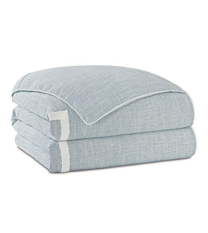 AMBERLYNN MITERED PICOT DUVET COVER AND COMFORTER