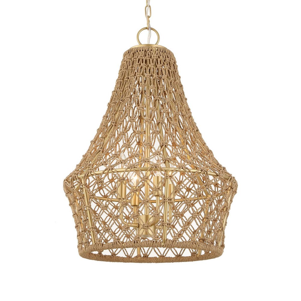 Macrame 4 Lt Pendant