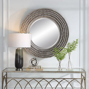 Portside Round Mirror Gray