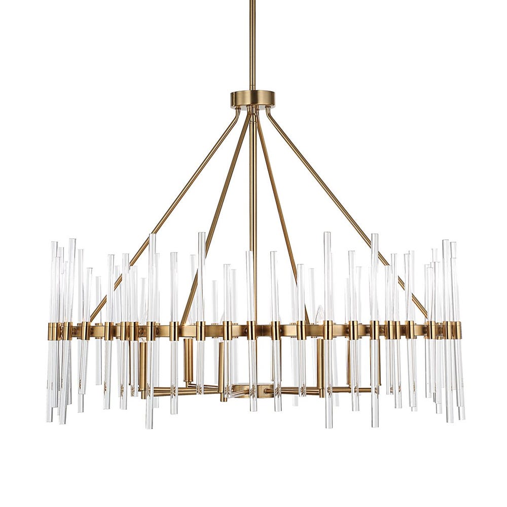 Uttermost Crystal Stick 8 Lt Chandelier