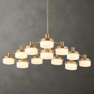 Wedge 12 Lt LED Chandelier