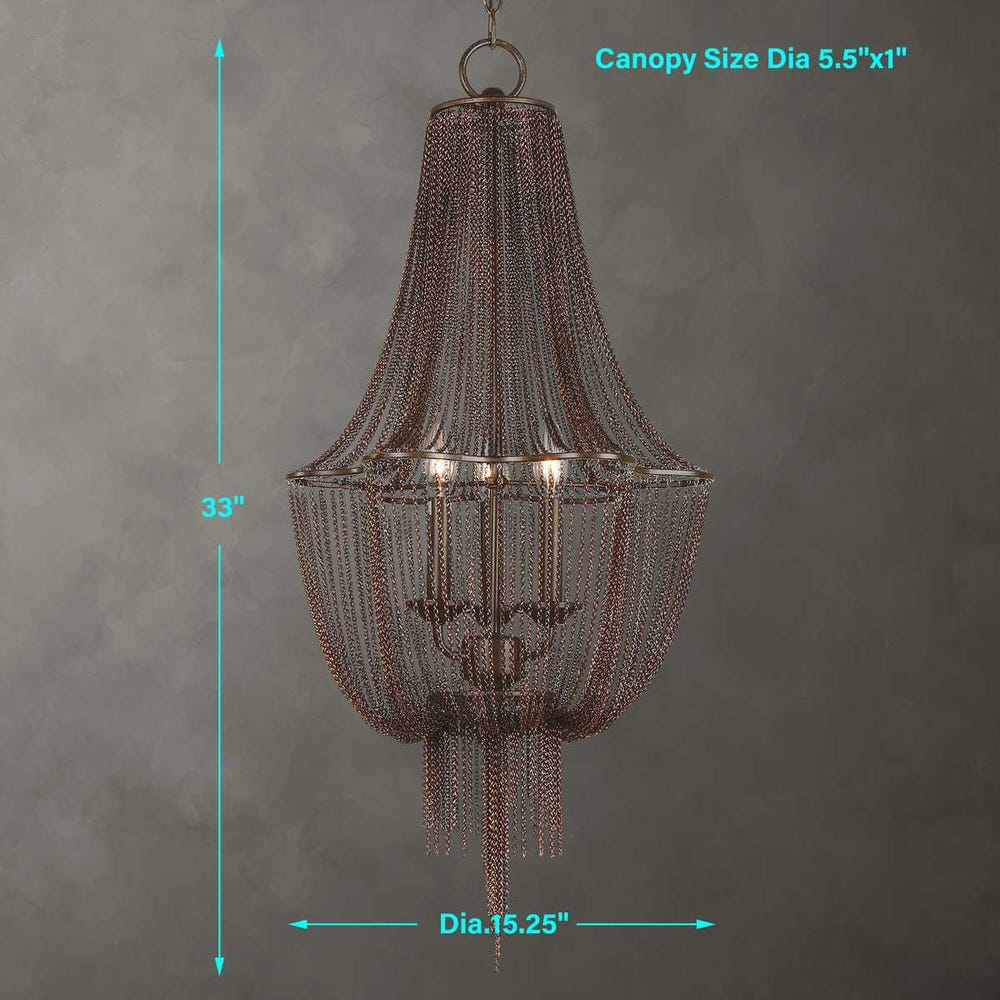 Lezzeno 3 Lt Chandelier