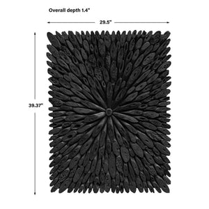 Bahama Wood Wall Decor Black