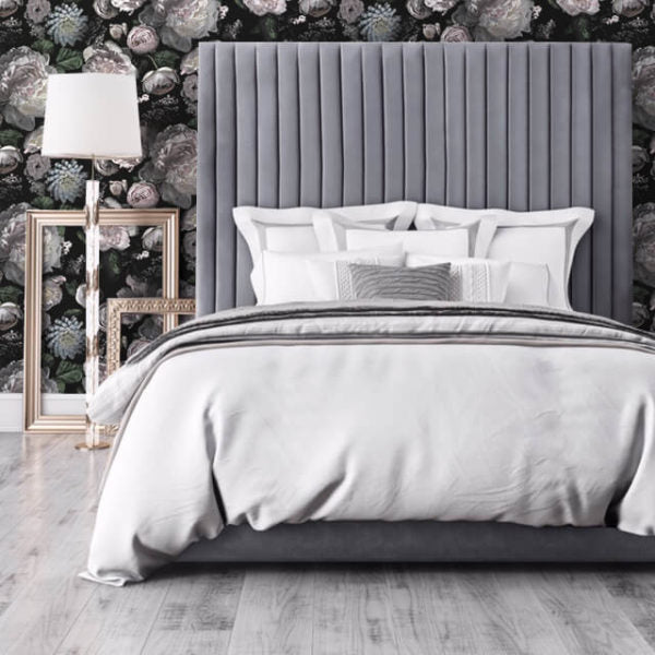 ADONNA GREY BED IN QUEEN