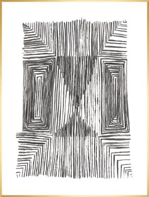 Lining Up V Framed Wall Art