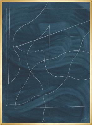 Movement in Blue I Framed Wall Art