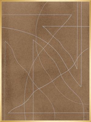 Movement in Brown I Framed Wall Art