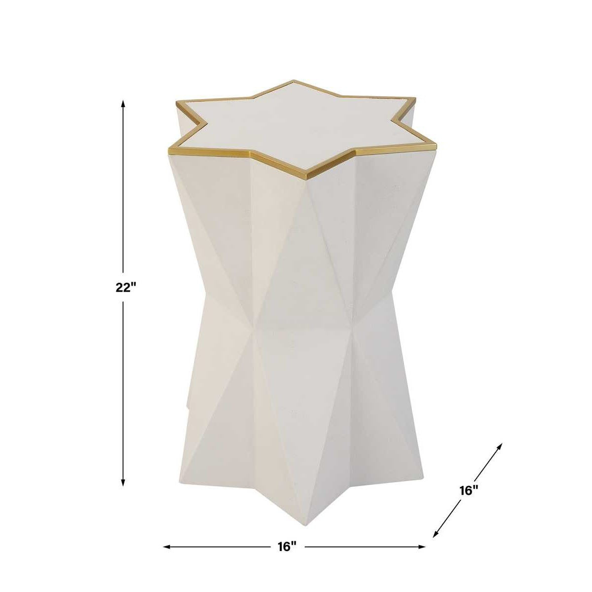 Capella Accent Table, White