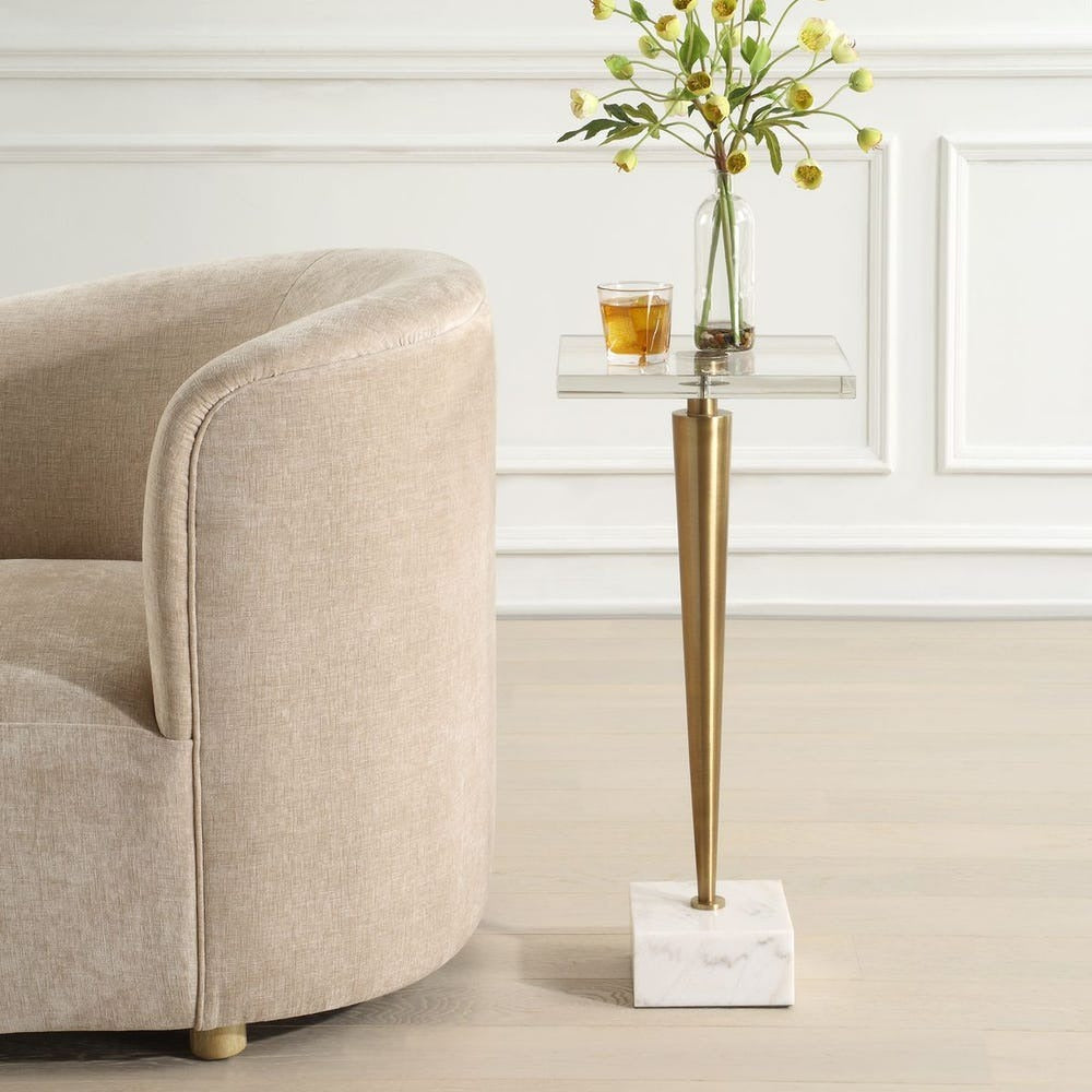 Campeiro Drink Table, Brass