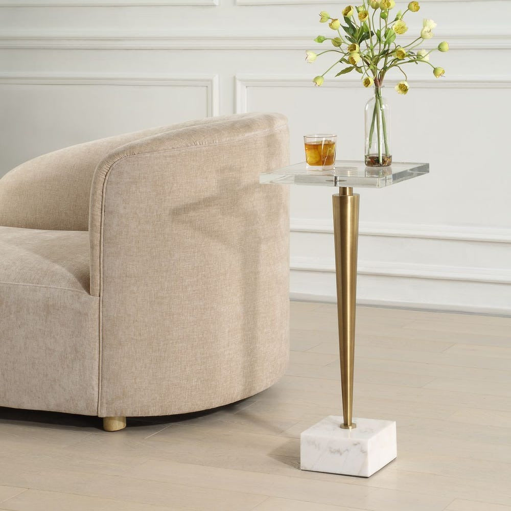 Campeiro Drink Table, Brass