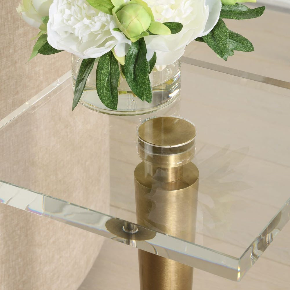 Campeiro Drink Table, Brass