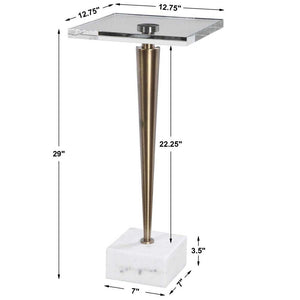 Campeiro Drink Table, Brass