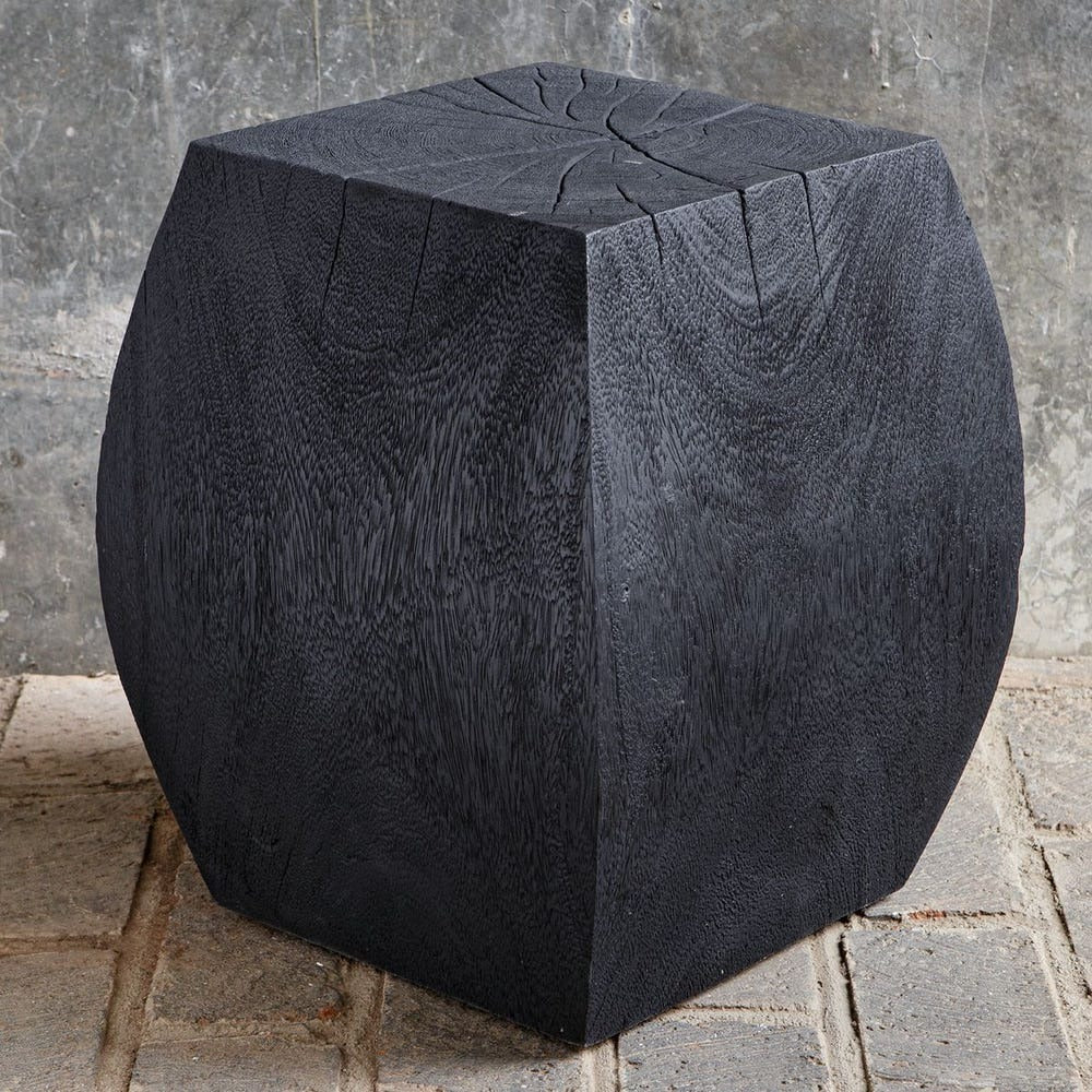 Grove Accent Stool, Black