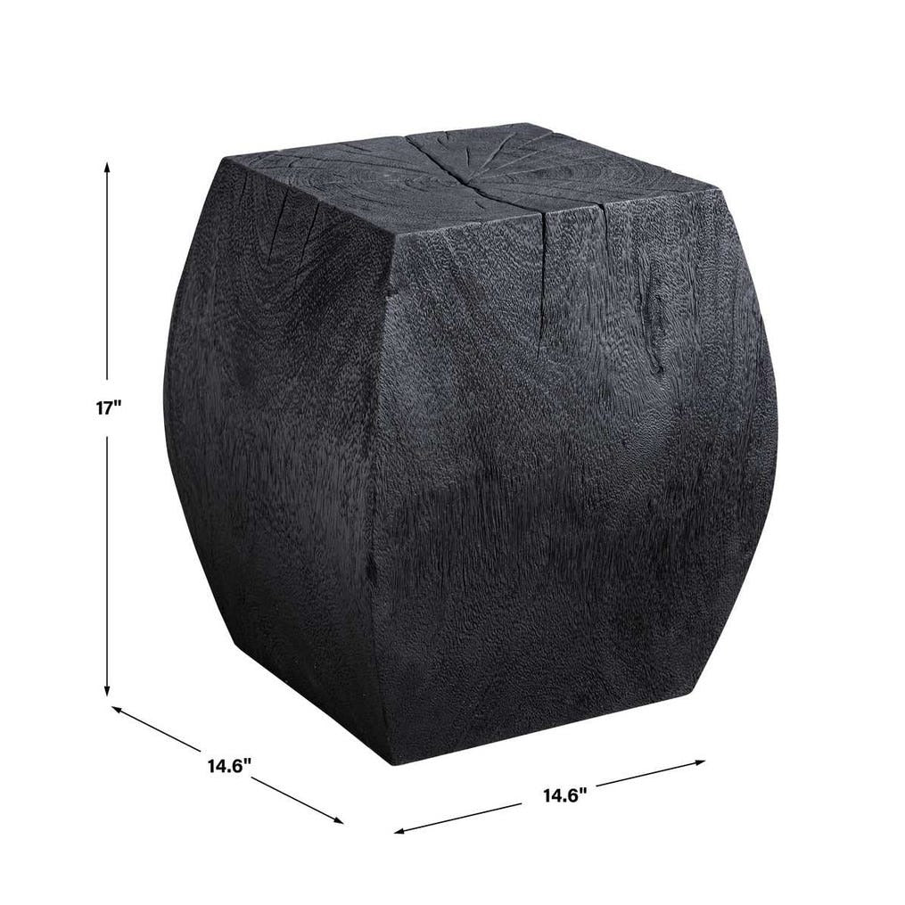 Grove Accent Stool, Black