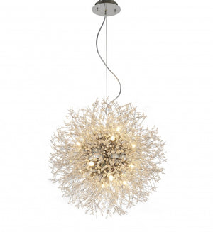 Lacey 24" Silver Chandelier