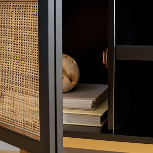 Wade Rattan Media Cabinet