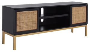 Wade Rattan Media Cabinet