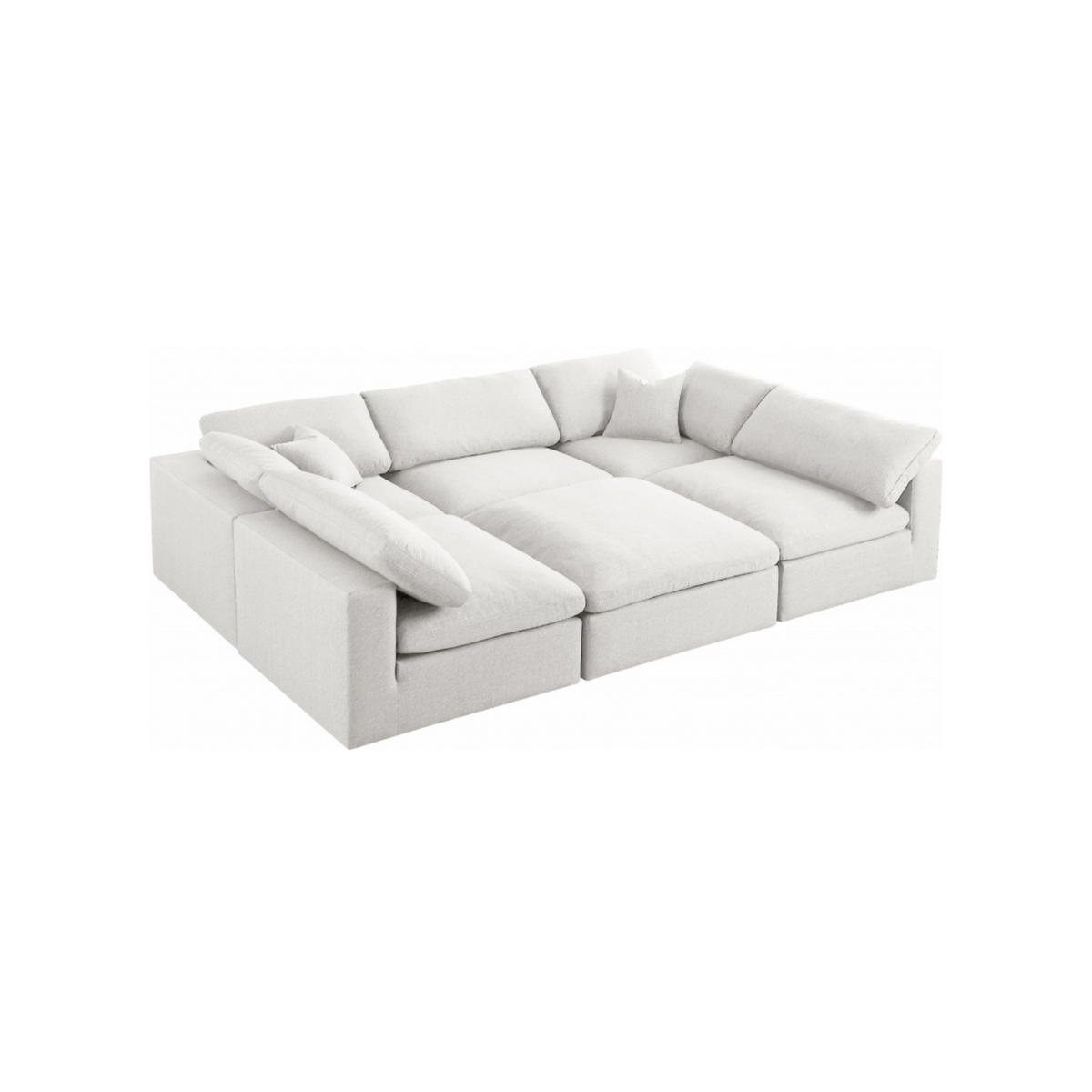 Relief Down Filled Lounge 6pc Sectional