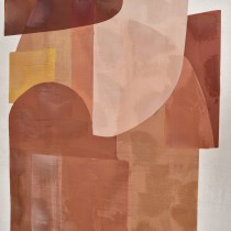 Ochre 32x48 Framed Abstract Wall Art