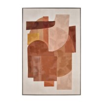 Ochre 32x48 Framed Abstract Wall Art