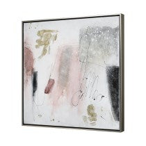 25x25 Modern Blush II Framed Wall Art