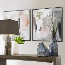 25x25 Modern Blush II Framed Wall Art