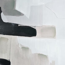 Blanc II Abstract 39x39 Framed Wall Art