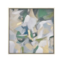 Verde Abstract 39x39 Framed Wall Art