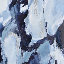 Blue Flush Abstract Framed Wall Art