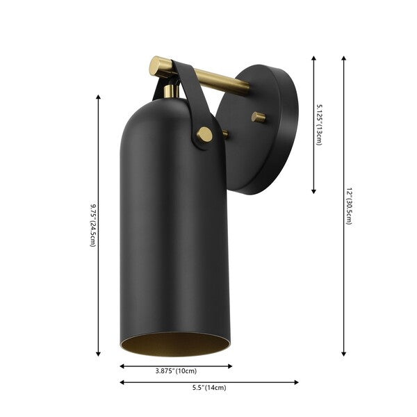 Denver Wall Sconce Set of 2 (Black)