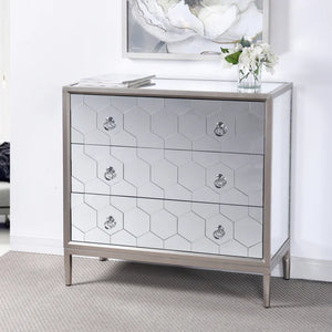 Honeycomb Three Drawer Chest