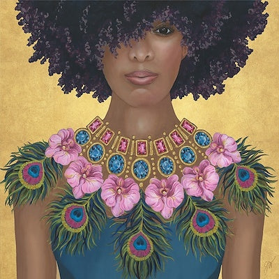 Decolletage III w/ Floating Frame 47 X 47&quot;