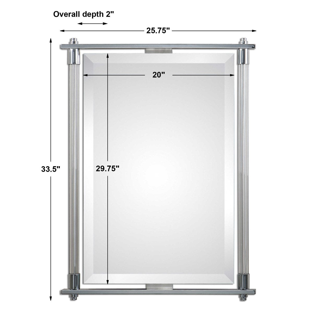 Valerie 34&quot; x 26&quot; Mirror